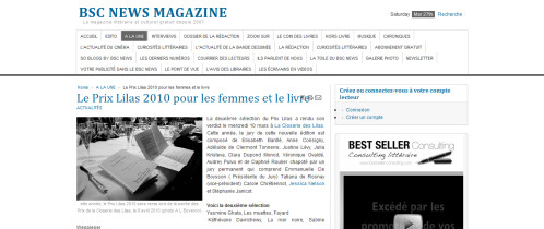 article bsc news mars 2010