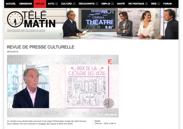 telematin - 9 avril 2015